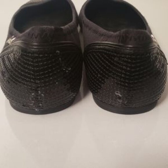 Coach Black Signature C Sparkly Shine Ballet Flats - Picture 8 of 9